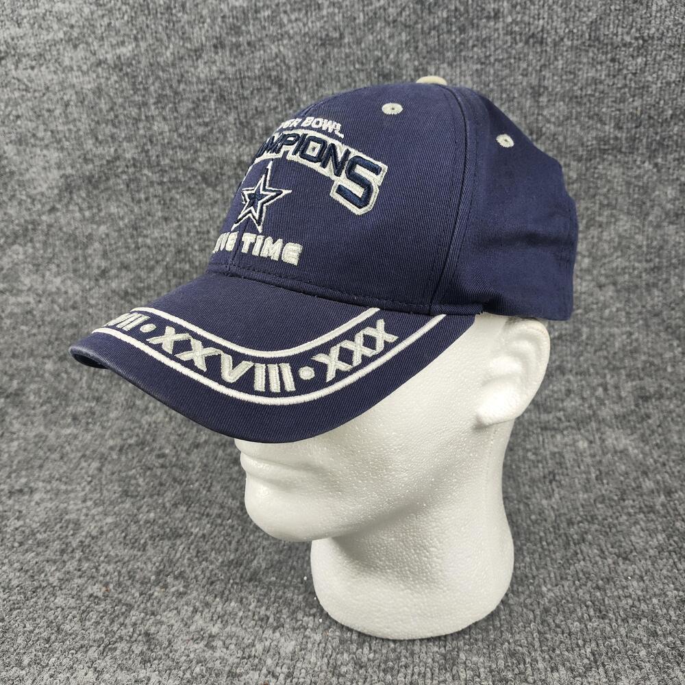 Dallas Cowboys Hat Cap Strap Back OSFA Blue NFL Football Super Bowl Champs Mens